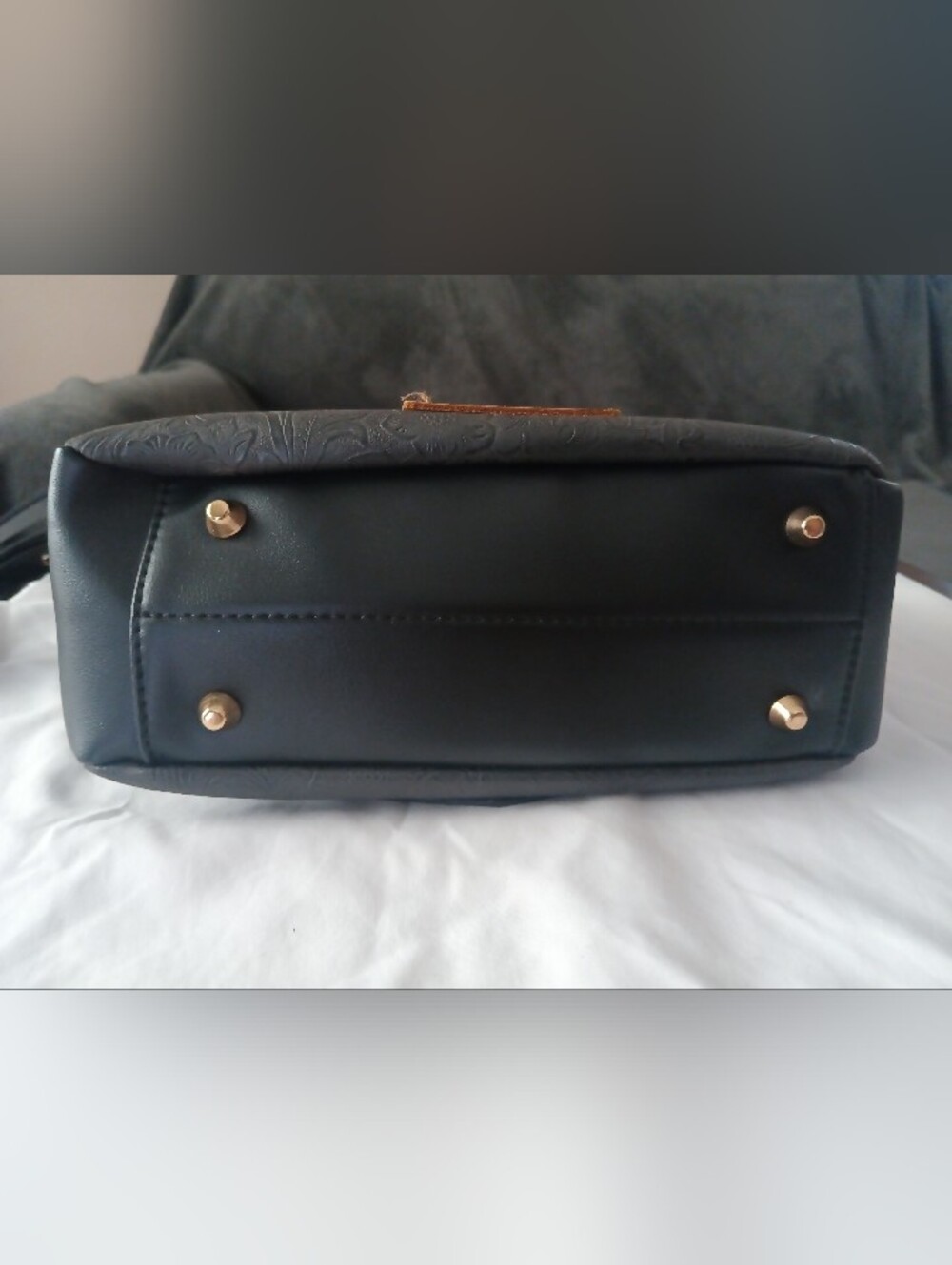 Wrangler Navy Blue Embossed Crossbody Bag - Picture 5 of 6
